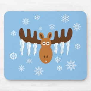 Mousepad Cabeça de Alce_Chifres de Gelo
