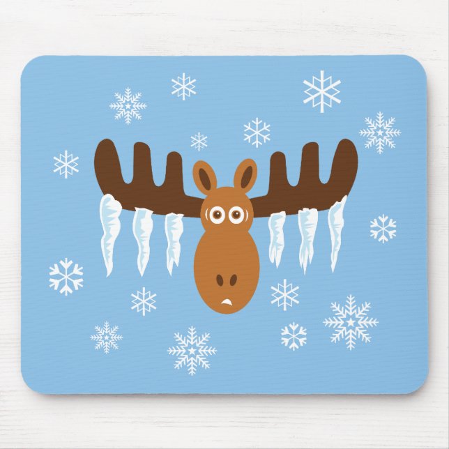Mousepad Cabeça de Alce_Chifres de Gelo (Frente)