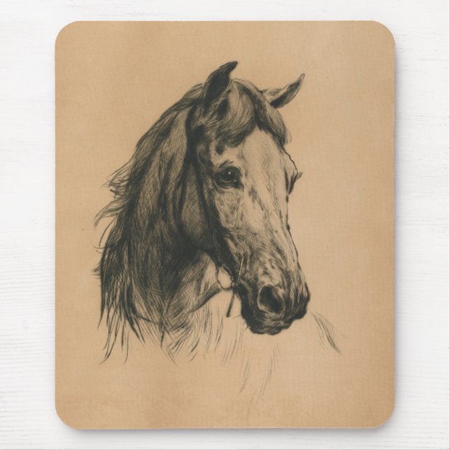 Mousepad Cabeça de Cavalo (por Heywood Hardy) (Frente)