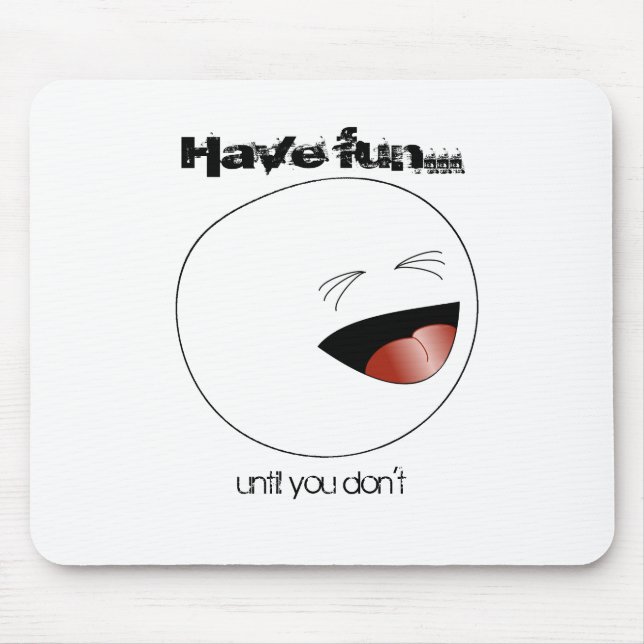 Mousepad Cabeça de Figura do Stick Rindo (Frente)