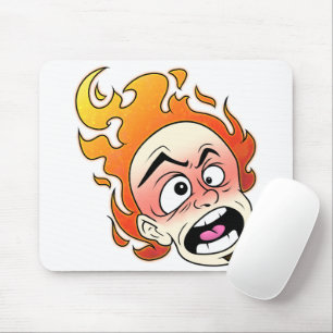 Mousepad Cabeça de Fogo Escovilélica