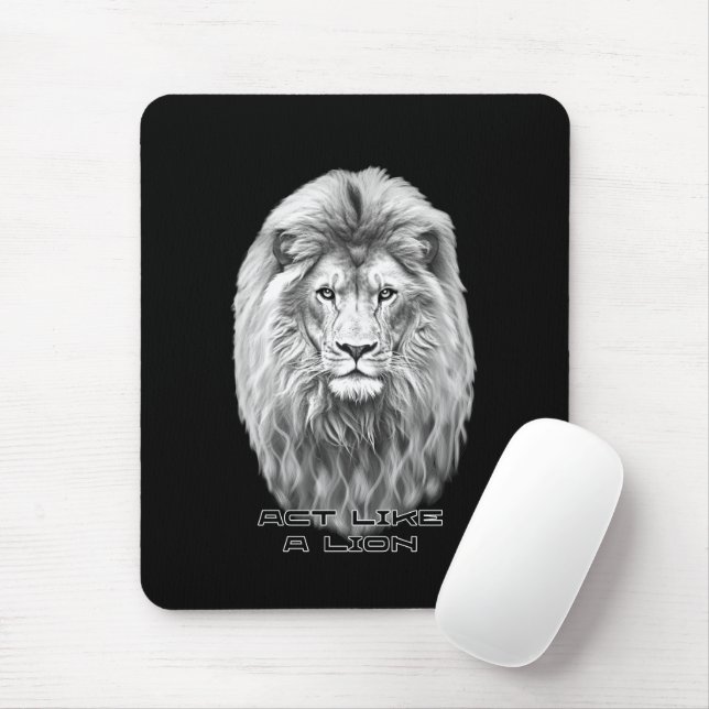 Mousepad Cabeça de leão (Com mouse)