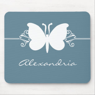Mousepad Cabeça de Mão-Mão Azul Esmaecida