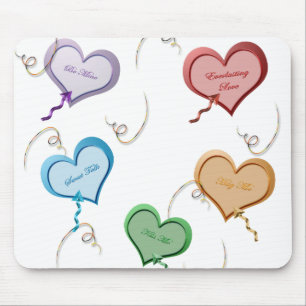 Mousepad Cabeça de Mão Namorados Candy Hearts