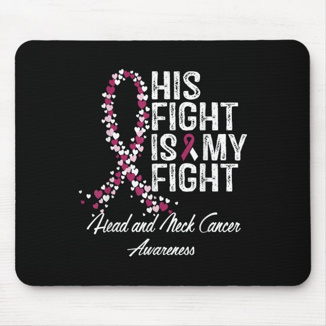 Mousepad Cabeça E Cancer De Pescoço Conscientes De Que Sua  (Frente)