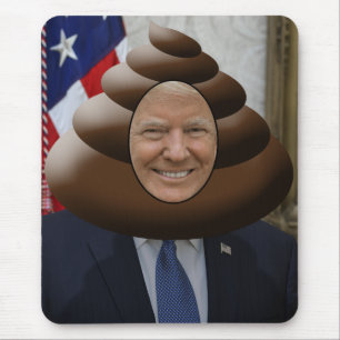Mousepad Cabeça engraçada de Emoji do tombadilho do trunf