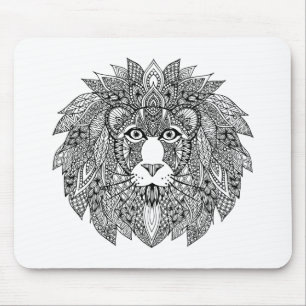 Mousepad Cabeça inspirada 4 do leão