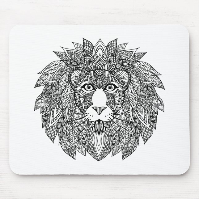 Mousepad Cabeça inspirada 4 do leão (Frente)