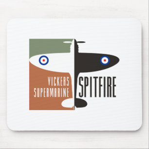 Mousepad cabeça-quente do supermarine dos vickers
