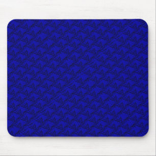 Mousepad Cabeças de cavalo em artdeco azul