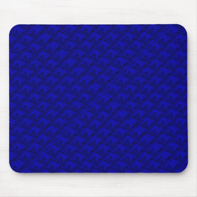 Mousepad Cabeças de cavalo em artdeco azul (Frente)