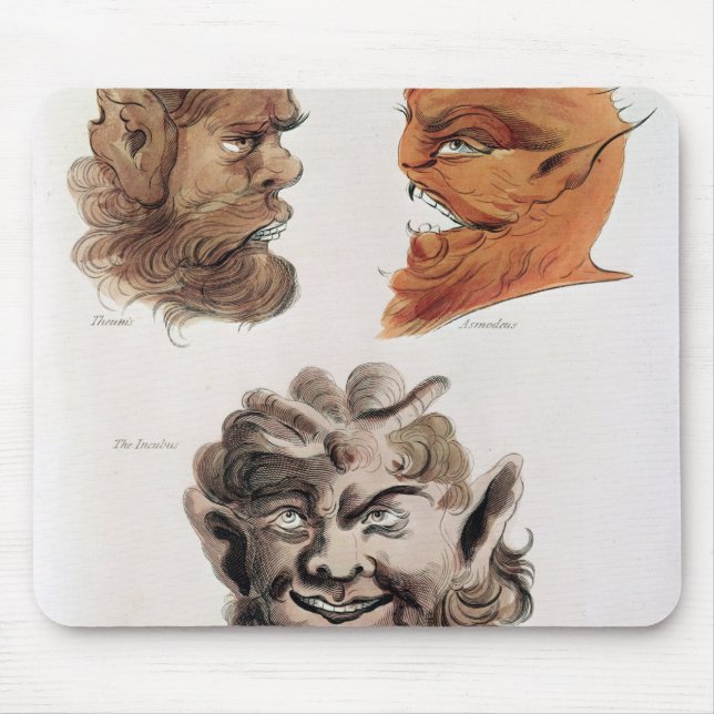 Mousepad Cabeças de demónios maus (Frente)