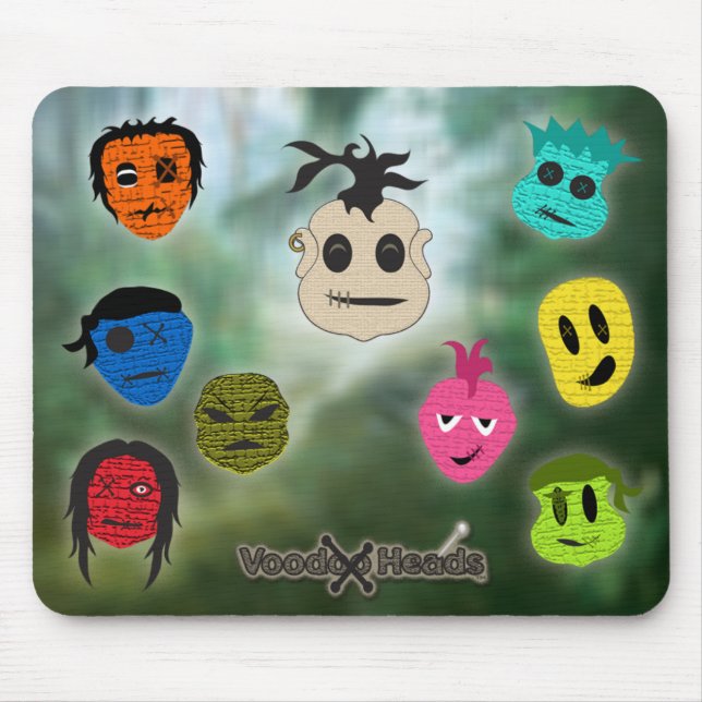 Mousepad Cabeças Voodoo ~ Pântano (Frente)