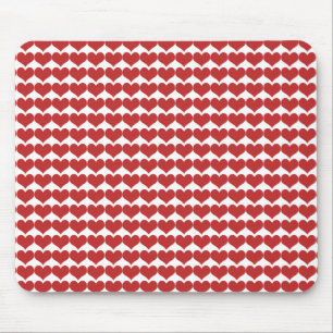 Mousepad Cabeçote Coração Vermelho Padrão