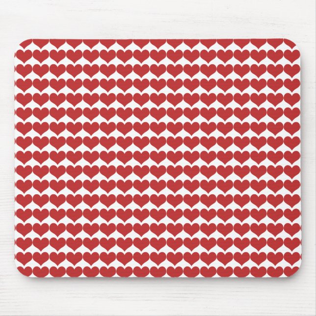 Mousepad Cabeçote Coração Vermelho Padrão (Frente)