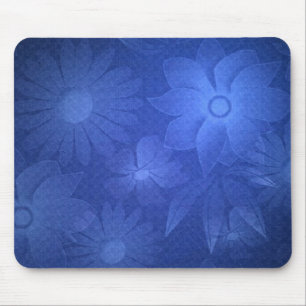 Mousepad Cabeçote De Deco Floral Azul