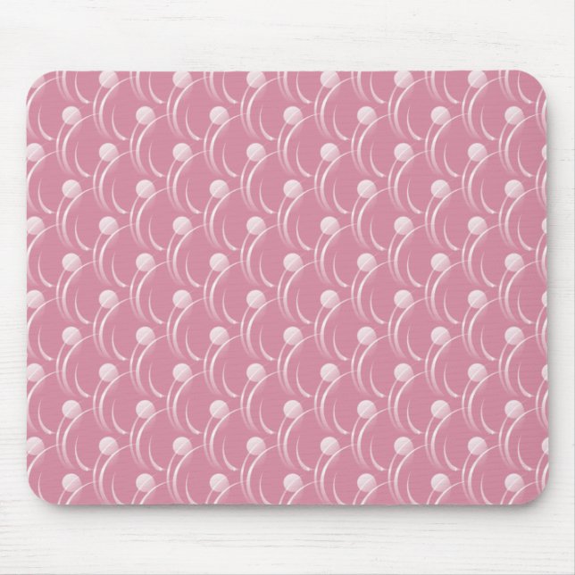 Mousepad Cabeçote de espiral de Rico rosa suave (Frente)