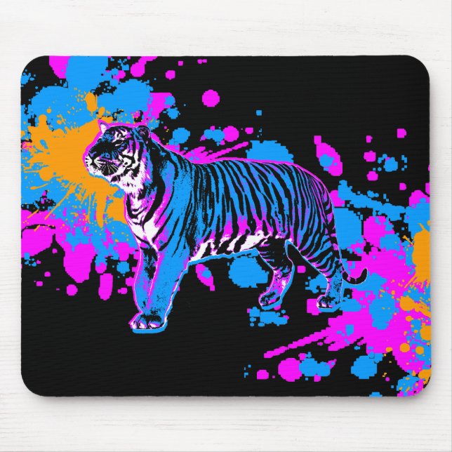 Mousepad Cabeçote de proteção Tiger Corey Tiger 80s (Frente)