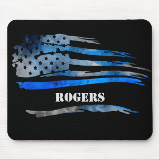 Mousepad Cabeçote de Sinalizador Cinza Azul