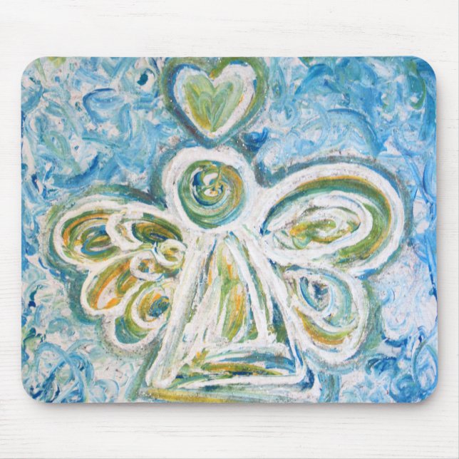 Mousepad Cabeçote do Anjo Azul do ouro (Frente)