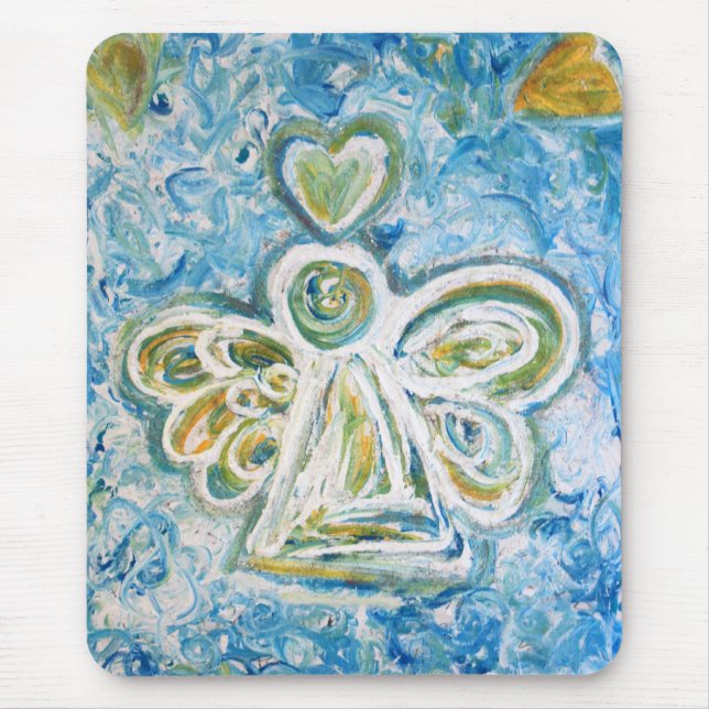 Mousepad Cabeçote do Anjo Azul do ouro (Frente)