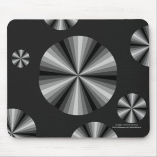 Mousepad Cabeçote Preto de Illusão Óptica