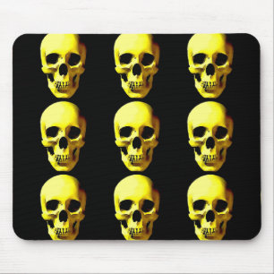 Mousepad Cabeçote Trabalho de arte de Caveira