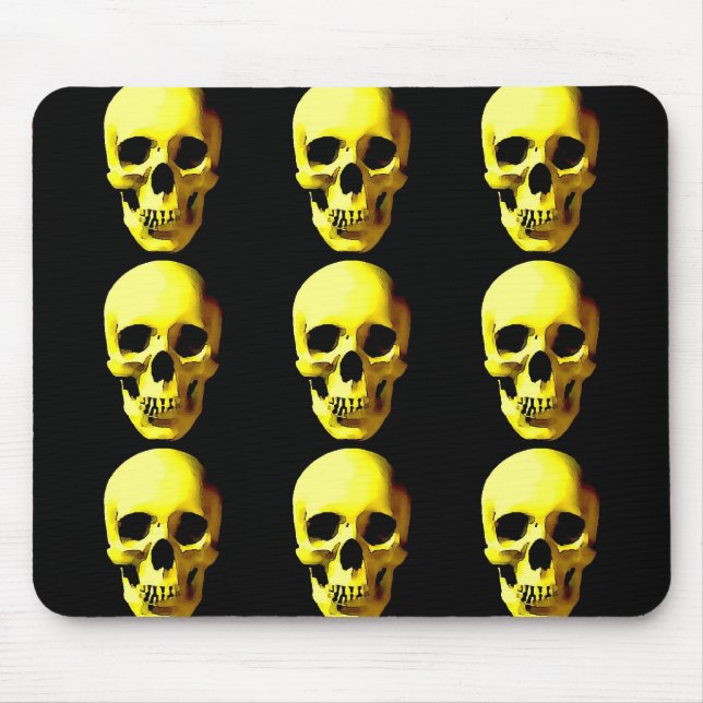 Mousepad Cabeçote Trabalho de arte de Caveira (Frente)