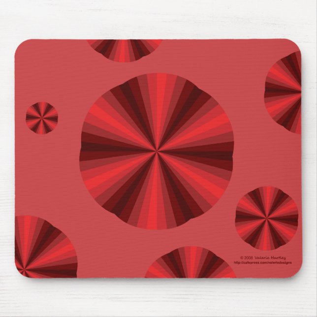 Mousepad Cabeçote Vermelho de Illusão Óptica (Frente)