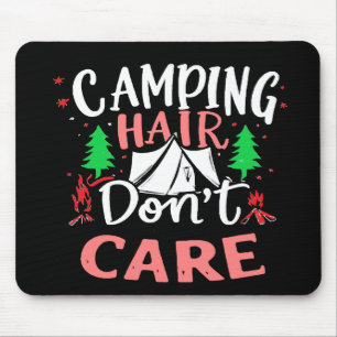 Mousepad Cabelo de Acampamento Não Liga Engraçado