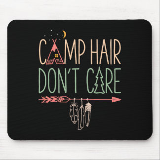 Mousepad Cabelo de Acampamento Não Liga Piada de Acampament