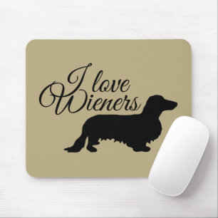 Mousepad Cabelo Longo Dachshund - Silhouette 1