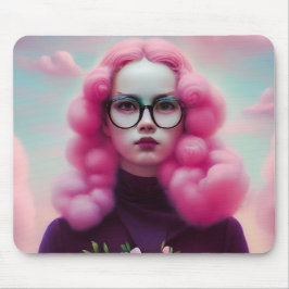 Mousepad Cabelo Rosa Sério
