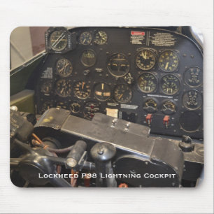 Mousepad Cabina do piloto do relâmpago de Lockheed P38