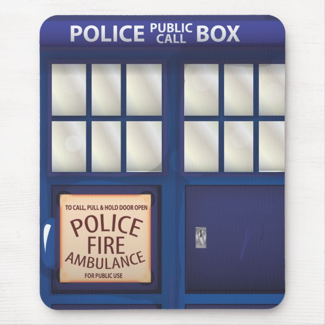 Mousepad Cabine de Polícia Britânica (Frente)