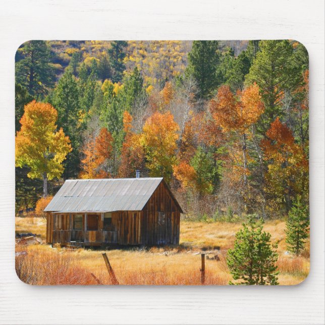 Mousepad Cabine do outono (Frente)