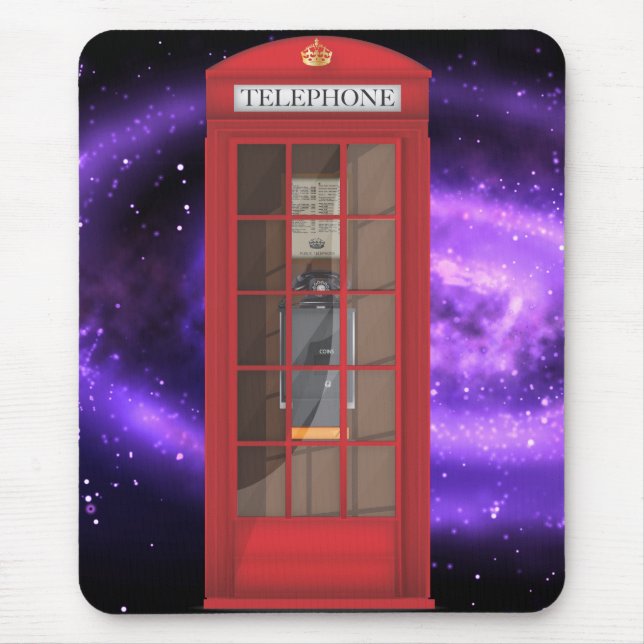 Mousepad Cabine Telefônica Vermelha (Frente)