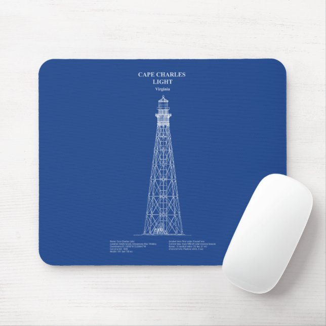Mousepad Cabo Charles Lighthouse - Virgínia - AD (Com mouse)