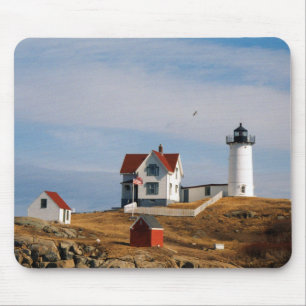 Mousepad Cabo claro Neddick Maine do farol do Nubble