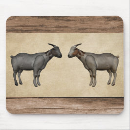 Mousepad Cabras Rústicas e Veio da Madeira