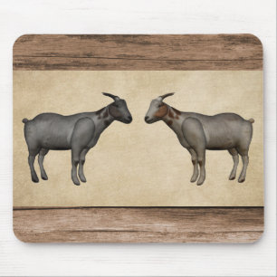 Mousepad Cabras Rústicas e Veio da Madeira
