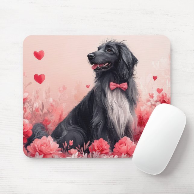 Mousepad Caça Afegã com Rosas - Dia de os namorados (Com mouse)