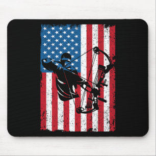 Mousepad Caça ao Arco-Americano de Bandeiras