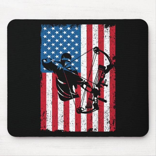 Mousepad Caça ao Arco-Americano de Bandeiras (Frente)