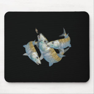 Mousepad Caça ao Bonefish Um Salto Água Fly Fishing & D