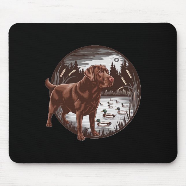 Mousepad Caça ao Chocolate Labrador (Frente)