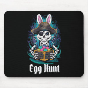 Mousepad Caça ao Ovo Coelho Esqueleto Pirata Coelho Meninos