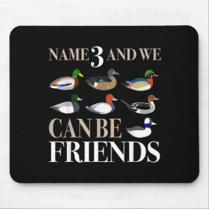 Mousepad Caça ao Pato Caçadores de Aves Aquáticas Pato Dife