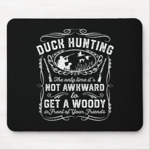 Mousepad Caça ao Pato Engraçado Vintage Woodie Hunter Amigo
