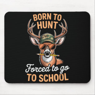 Mousepad Caça ao Veado Camuflado Engraçado Menino Jovem Nas